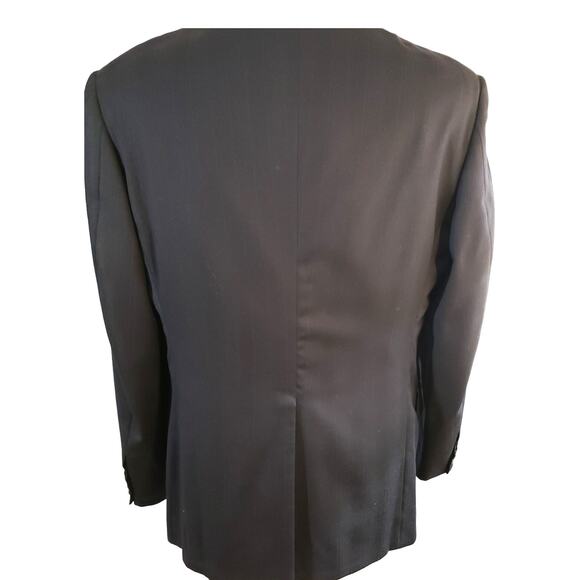 mens sport coat 42R suit jacket 42 r blazer blue Hart Schaffner Marx Trumpeter - Picture 5 of 7